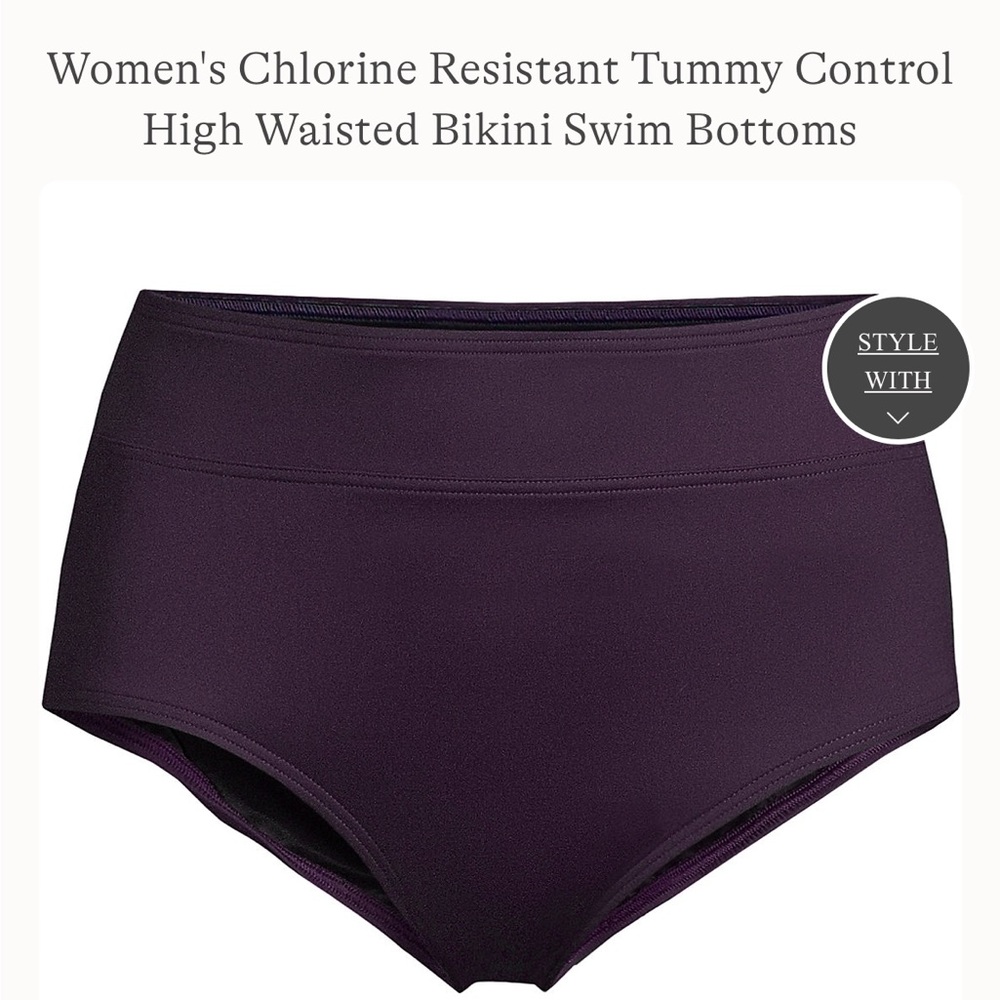 Land End Tummy Control High waisted swim bottoms